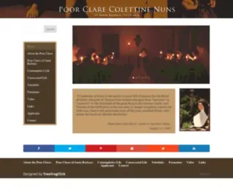 Poorclaressantabarbara.org(Poor Clare Nuns of Santa Barbara) Screenshot