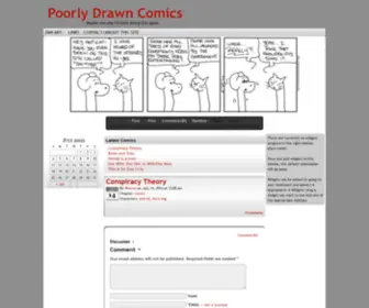 Poorlydrawncomics.com(Maybe one day I'll start doing this again) Screenshot