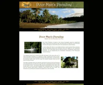 Poormansparadiseresort.com(Poor Man`s Paradise Hotel in Costa Rica located in the Osa Peninsula) Screenshot