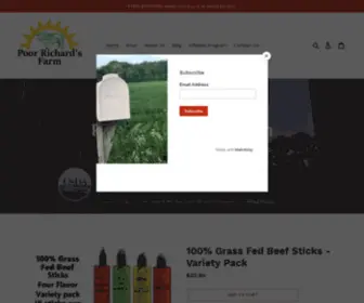 Poorrichardsfarm.com(100% grass) Screenshot