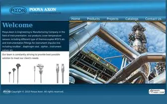 Pooyaaxon.com(Pooya Axxon Company) Screenshot