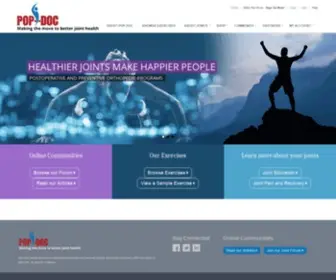 Pop-Doc.com(Making the move to better joint health) Screenshot