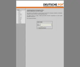 Pop-Lounge.de(Akademie Deutsche POP) Screenshot