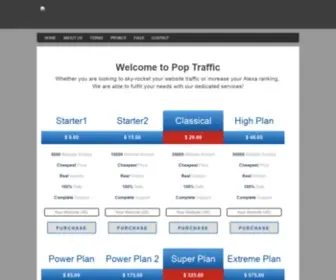 Pop-Traffic.com(Pop Traffic) Screenshot
