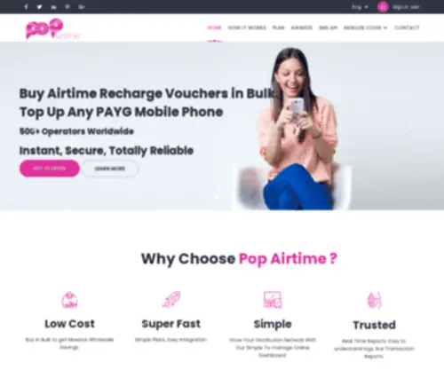 Popairtime.com(Pop Airtime) Screenshot