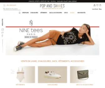 Popandshoes.com(→ POP & SHOES) Screenshot