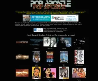 Popapostle.com(For the Adherent of Pop Culture) Screenshot