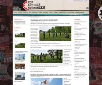 Poparchiefgroningen.nl(Poparchief Groningen) Screenshot