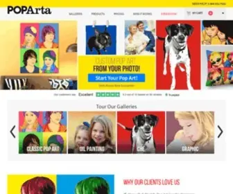 Poparta.com(Custom Pop Art Portraits by PopArta) Screenshot