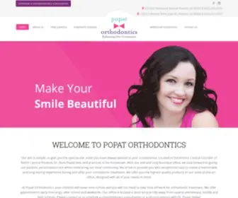 Popatorthodontics.com(Popat Orthodontics Our aim) Screenshot