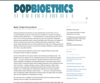 Popbioethics.com(Pop Bioethics) Screenshot