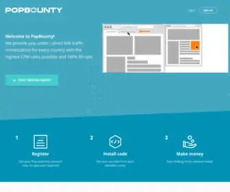 Popbounty.com(Popads) Screenshot