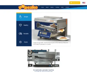 Popcake-NA.com(Pancake machine) Screenshot