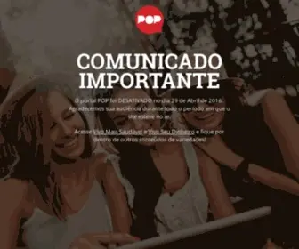 Pop.com.br(Homepage) Screenshot
