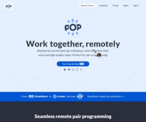 Pop.com(Pop) Screenshot