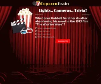 Popcornbrain.net(The Best TV & Movie Trivia Game Online) Screenshot