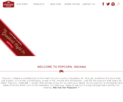 Popcornindiana.com(Popcorn, Indiana) Screenshot