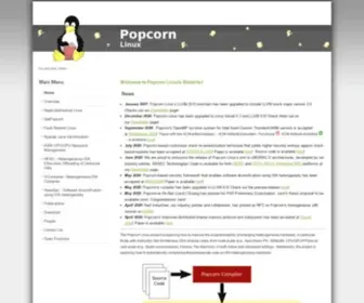 Popcornlinux.org(Popcorn Linux) Screenshot