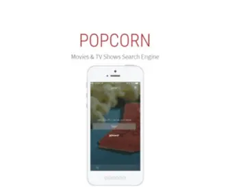 Popcornmobile.com(Movies & TV Shows Search Engine) Screenshot