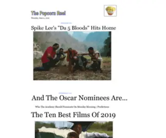 Popcornreel.com(Your Home For Movie Reviews) Screenshot