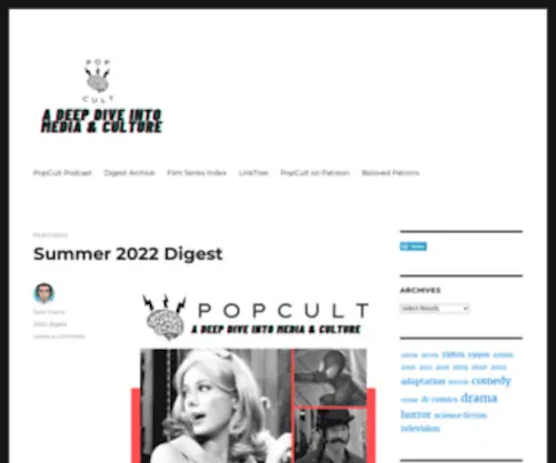 Popcult.blog(Popcult blog) Screenshot