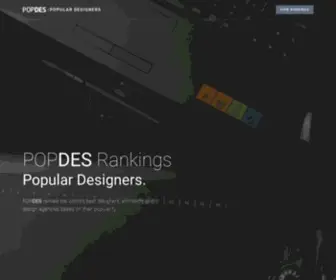 Popdes.com(Discover the World's most famous and most popular designers at POPDES) Screenshot