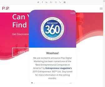Popdigitalmarketing.com(Pop Digital Marketing) Screenshot