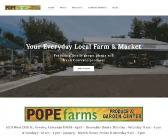 Popefarmsproduce.com(Pope Farms Produce &amp; Garden Center) Screenshot
