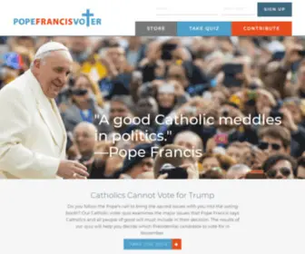 Popefrancisvoter.org(Site Locked) Screenshot