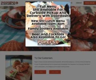 Popeis.com(Online Ordering) Screenshot