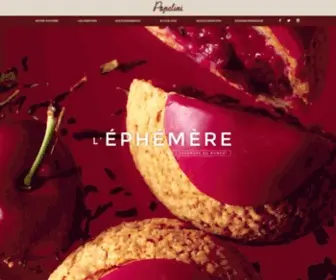 Popelini.com(Patisserie) Screenshot