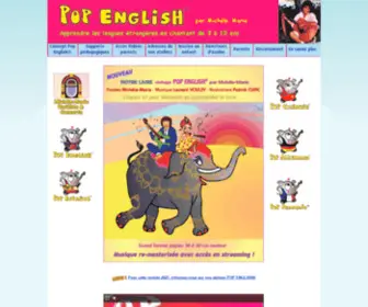 Popenglish.com(Pop English ®) Screenshot