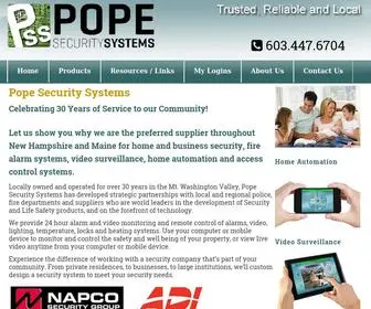 Popesecuritysystems.com(Pope Security Systems) Screenshot