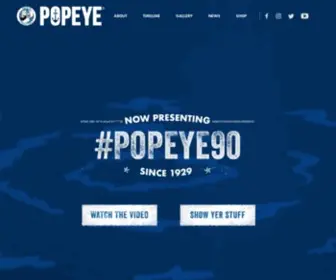 Popeye.com(The Home of Popeye the Sailor Man) Screenshot