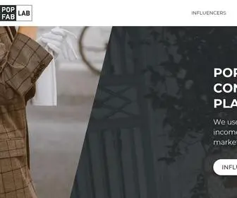 Popfablab.com(Grow Your Social Content And Get Reward) Screenshot