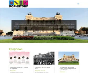 Pophistory.it(Home) Screenshot