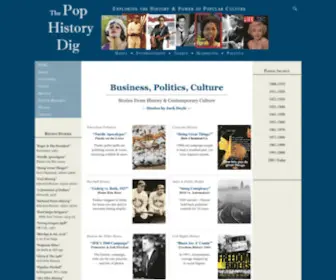 Pophistorydig.com(The Pop History Dig) Screenshot