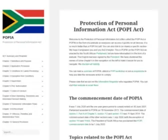 Popia.co.za(The Protection of Personal Information Act (often called the POPI Act or POPIA)) Screenshot