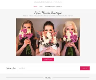 Popisflowers.com(Florist and Special Occassion Boutique) Screenshot