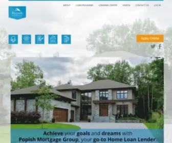 Popishmortgage.com(Popish Mortgage Group) Screenshot