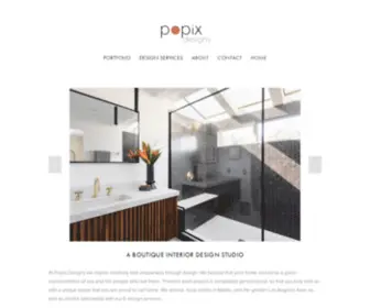 PopixDesigns.com(Boutique Interior Design Studio) Screenshot