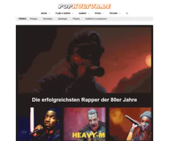 Popkultur.de(Musik, Filme, Serien, Games) Screenshot