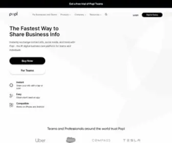 Popl.co(Digital Business Card for Teams and Professionals) Screenshot