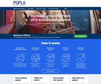 Popla.co.uk(Appealing with POPLA) Screenshot