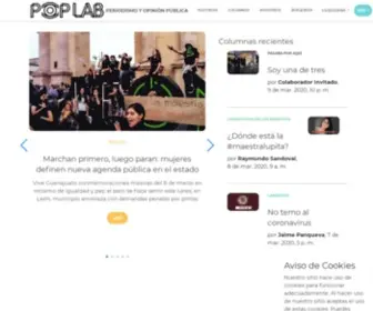 Poplab.mx(Periodismo y Opinión Pública) Screenshot