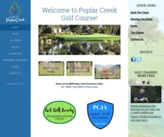 Poplarcreekgolf.com(Poplar Creek Golf Course) Screenshot