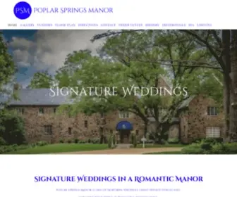 Poplarspringsmanor.com(Poplar Springs Manor) Screenshot