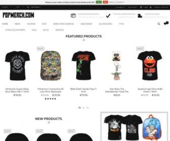 Popmerch.com(De webshop voor hoge kwaliteit popmerchandising tegen voordelige prijzen) Screenshot