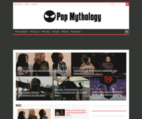 Popmythology.com(Pop Mythology) Screenshot