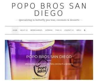 Popobrossd.com(Specializing in Butterfly Pea Teas) Screenshot